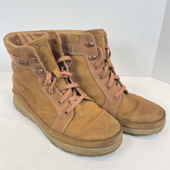 Chaco Sierra 9.5 Women's Waterproof Boots Lace Up In Adobe Shade - Picture 1 of 7